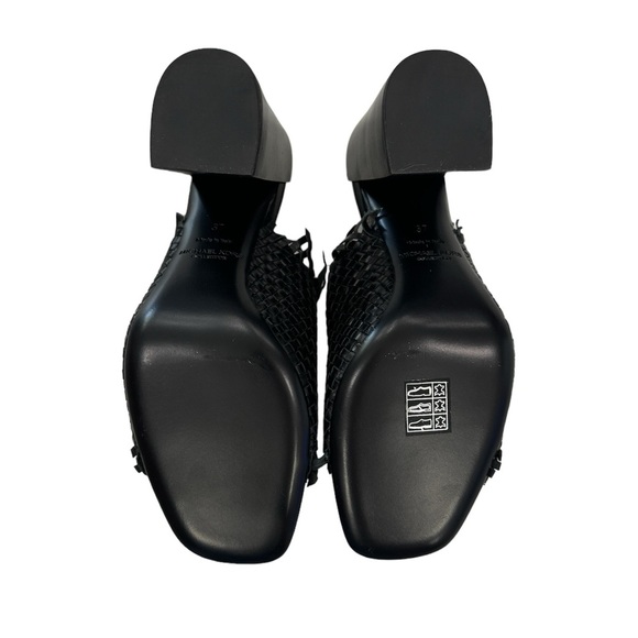 BRAND NEW Michael Kors Collection Clarkson Woven Leather Heeled Mule. - Picture 7 of 8